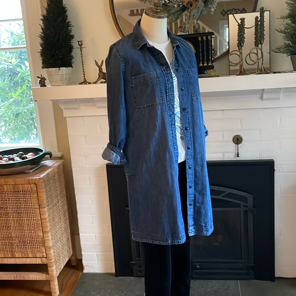 Madewell Denim Shirtdress Pockets Small